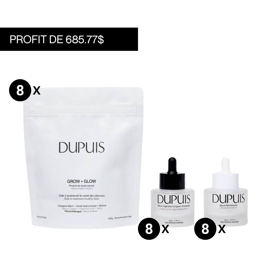 offre decouverte pour partenaires B2B contenant 8 Trio croissances