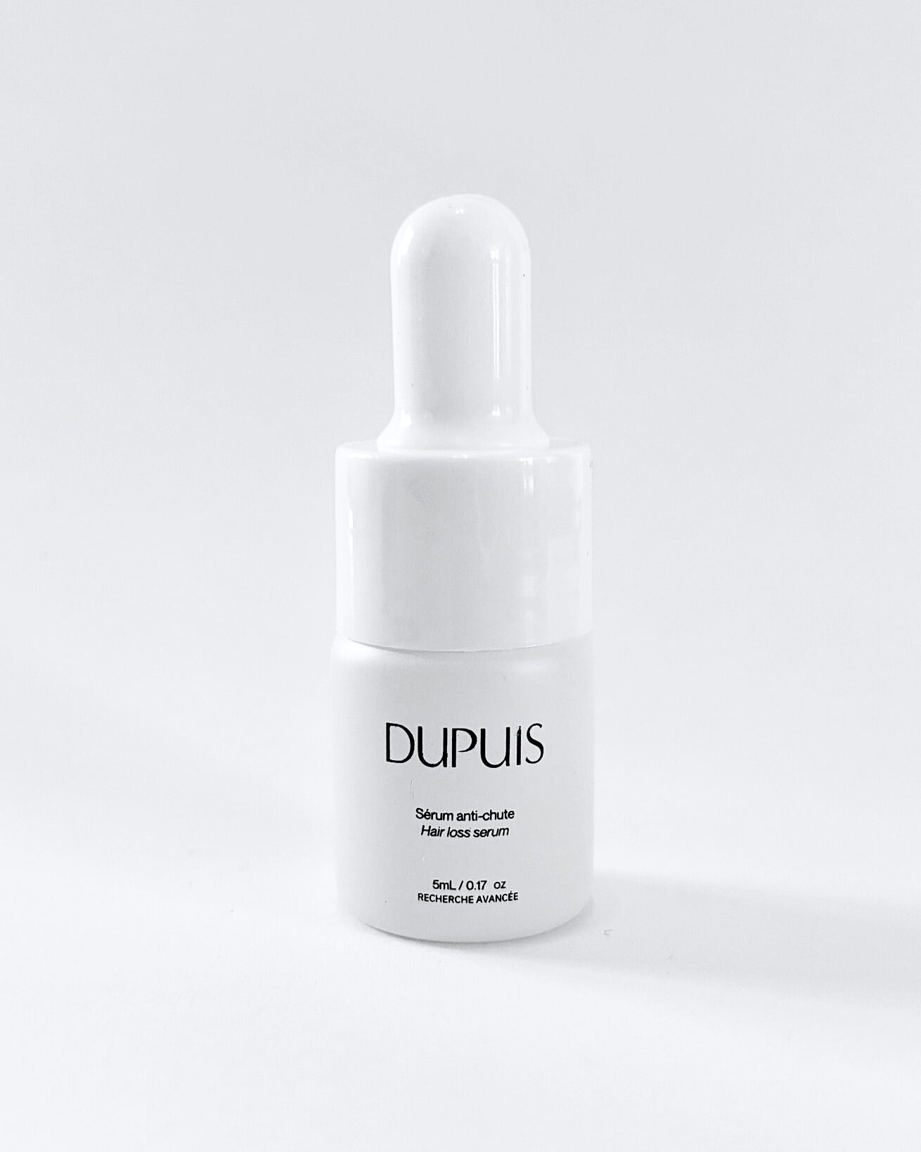 Échantillon du sérum pour cuir chevelu