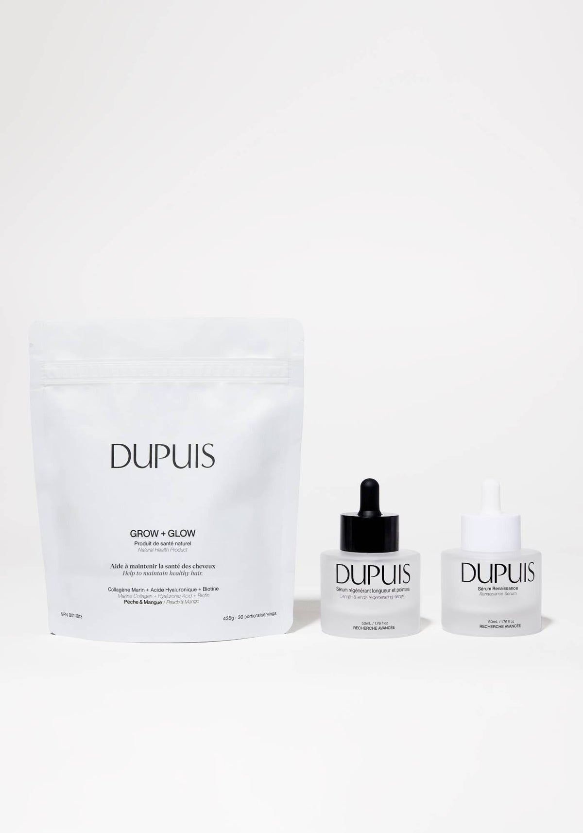 Trio Croissance Dupuis pour soutenir la densité capillaire lors des changements hormonaux