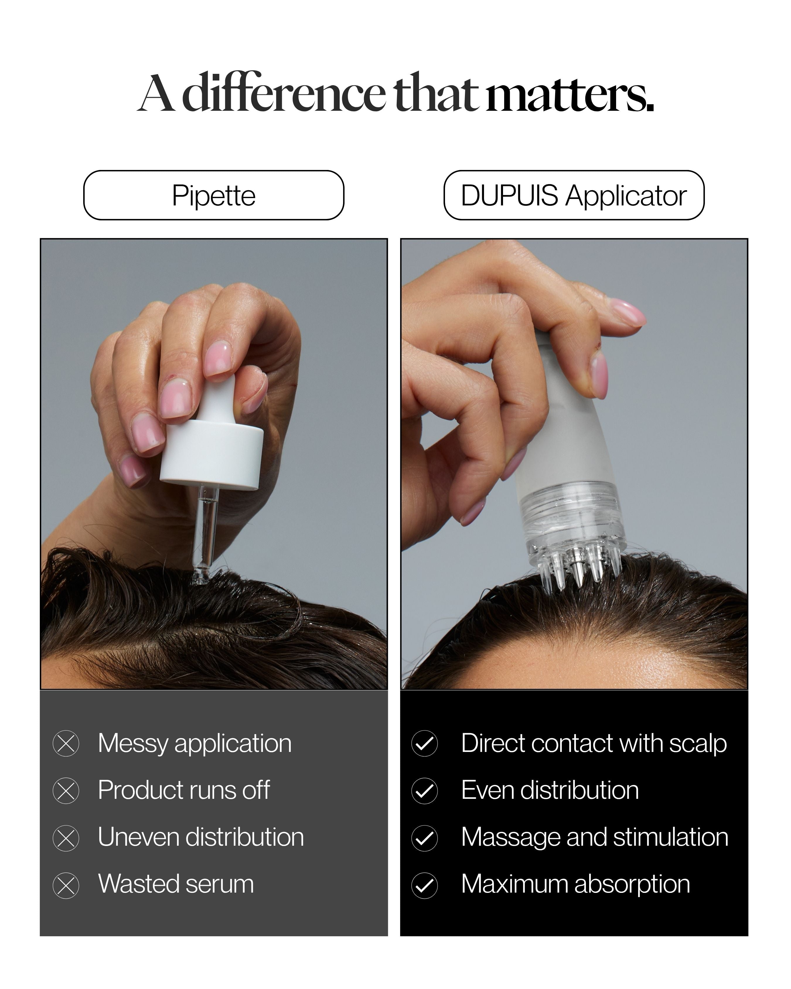 Scalp serum applicator