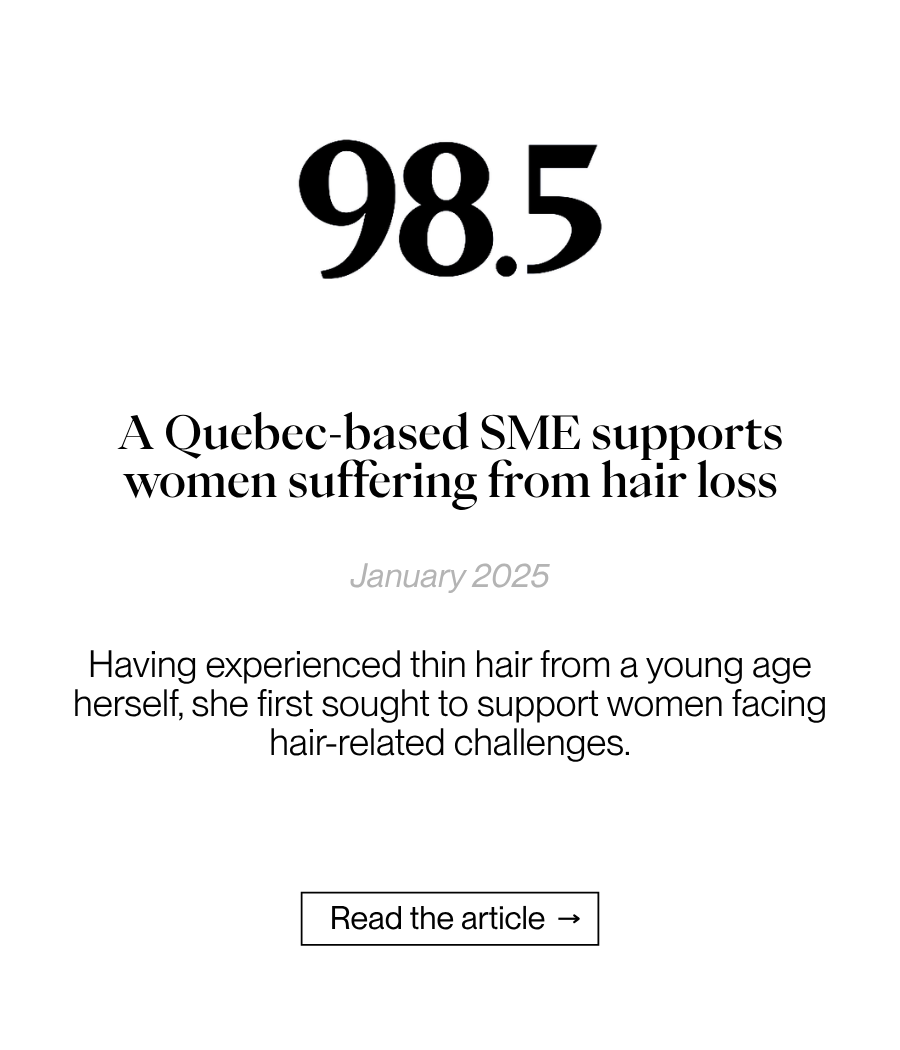 98.5 FM - A Quebec-based SME supports women suffering from hair loss