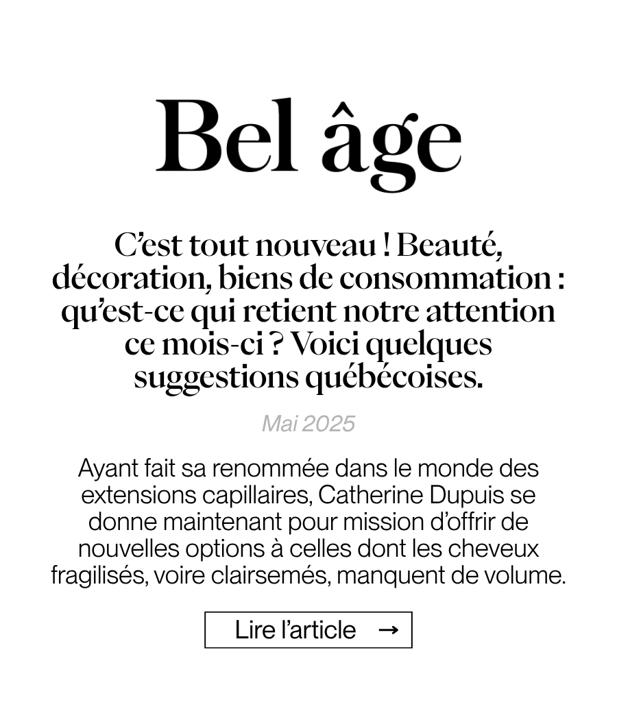 Bel âge - C'est tout nouveau !